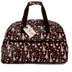 BETSEY JOHNSON
Paris Love Wheeled Weekender